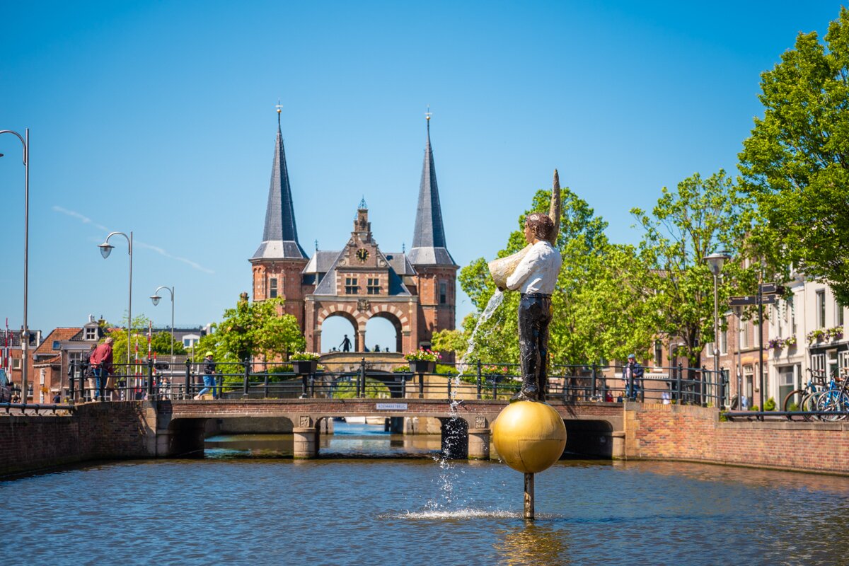 Camperplaats aan het water (Friesland) waterpoort sneek 11steden