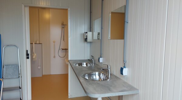 Sanitaire ruimte voor Camperaars en Bootpassanten ook in  de winter geopend